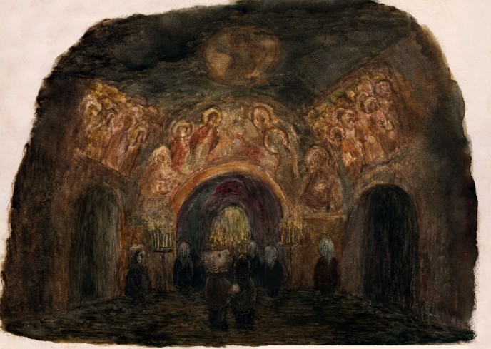 A.Rublev frescos. Vladimir